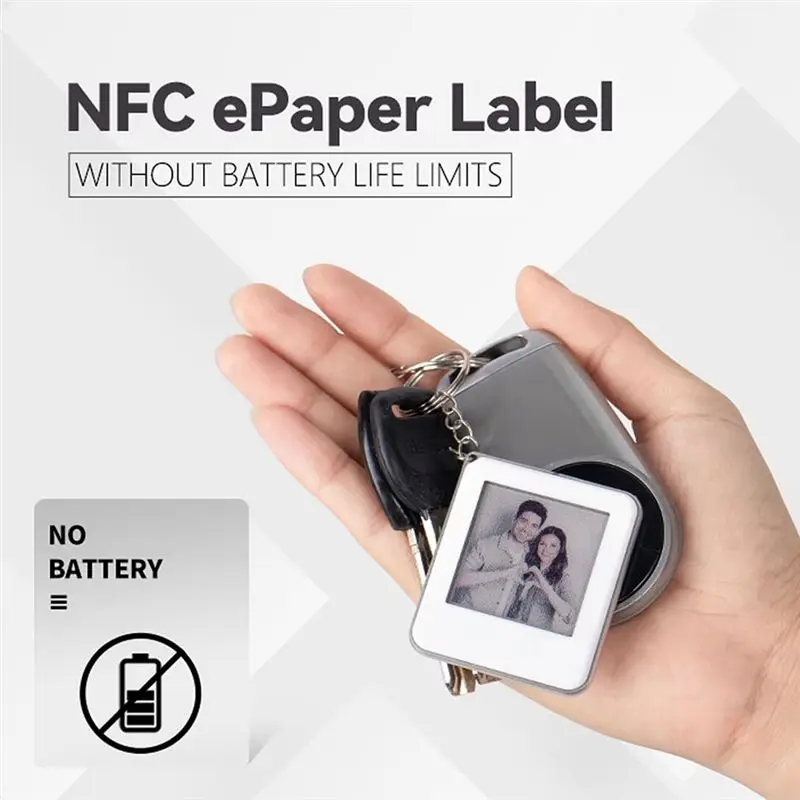 1.54 Inch Epaper Screen NFC Powered E Paper E Ink Tag Battery Free NFC Label DIY Digital Picture Frame Digital Price Tag