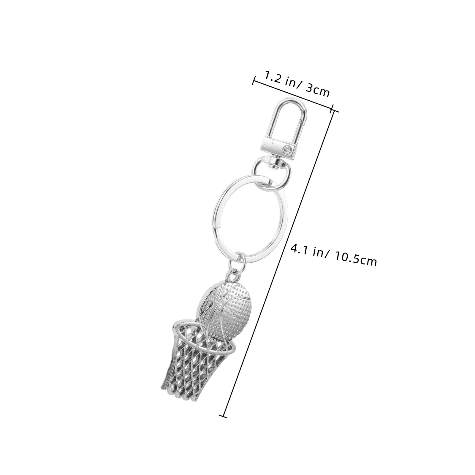 Basketball Keychain Zinc Alloy Sports Keyring Exquisite Detailing Team Spirit Accessory Bag Backpack Key Holder Basketball