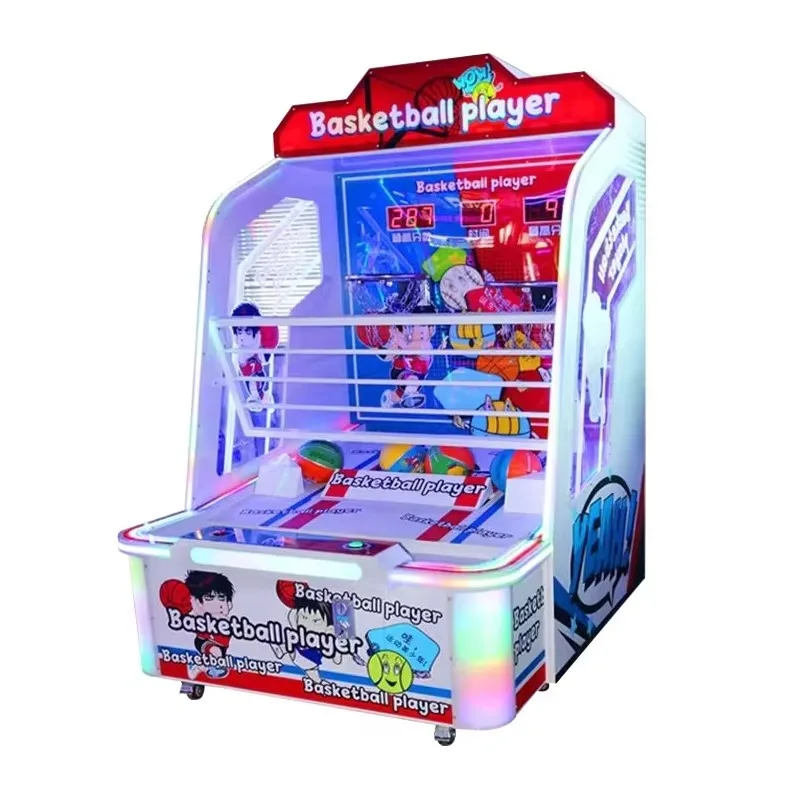 

Coin-Operated Indoor Arcade Basketball Shooting Game Machine Electronic Basketball Player 1 Year Made Durable Metal