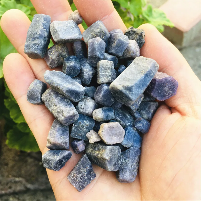 1000g  Rare natural stones and minerals blue corundum rough Sapphire raw gemstone specimen