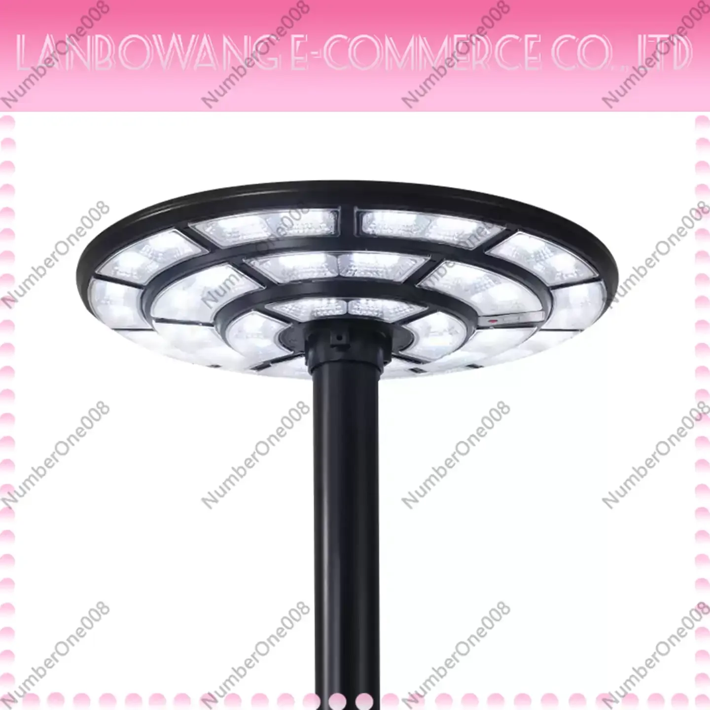 Integrated Solar Street Light Outdoor Round Flying Saucer Garden Lamp Park Community Road Lighting Energy Saving