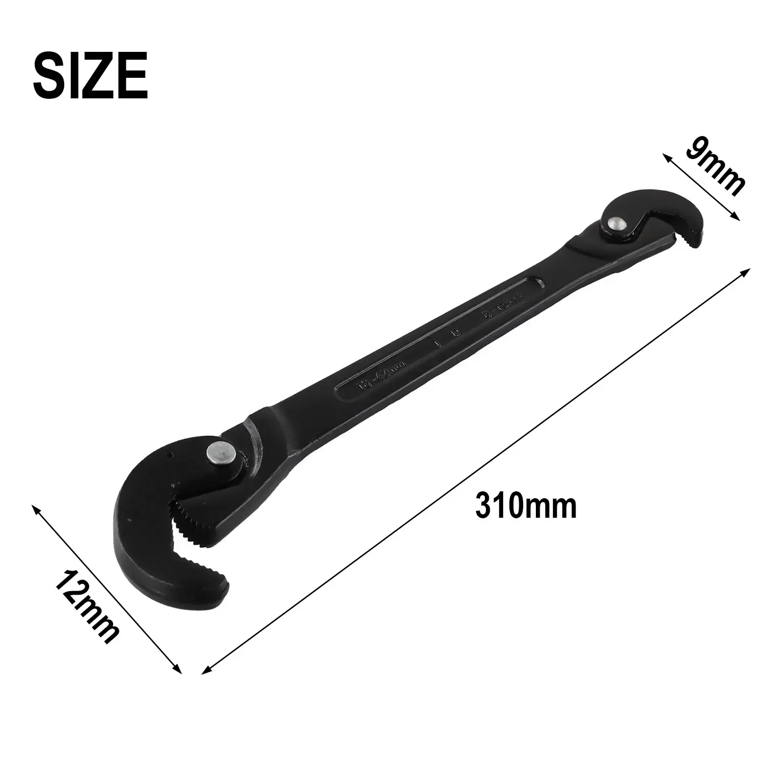 1pc Manual Dual End Quick Auto Size Self-adjusting Spring Wrench Tools 8-42mm Multipurpose Wrench Open End Wrenches Hand Tools