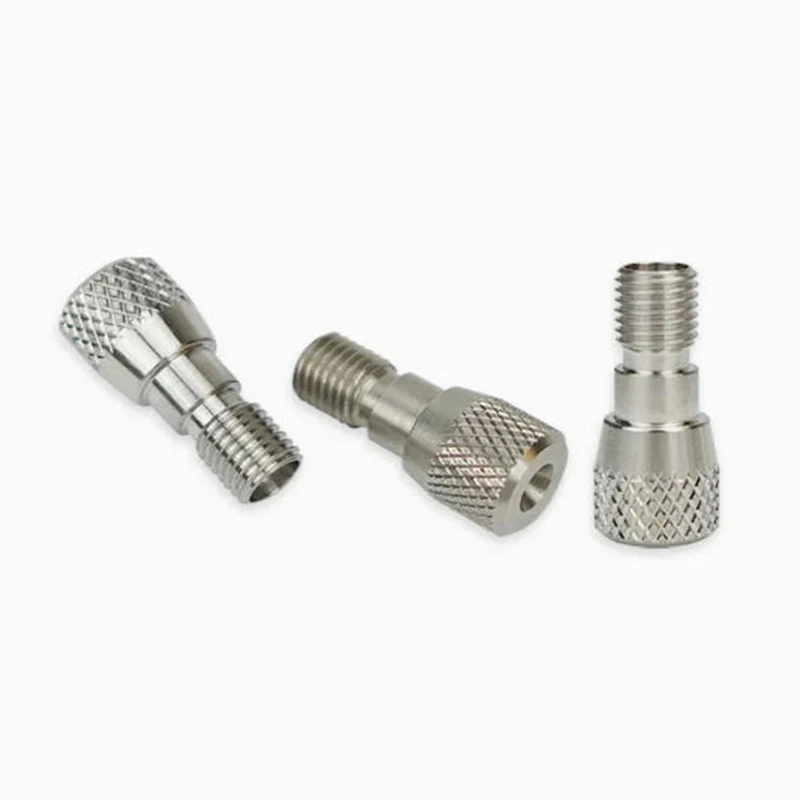 

Aluminum Brass Alloy High Accuracy Industrial Automotive Aerospace CNC Fabrication Stainless Steel Knurled Threaded Connector