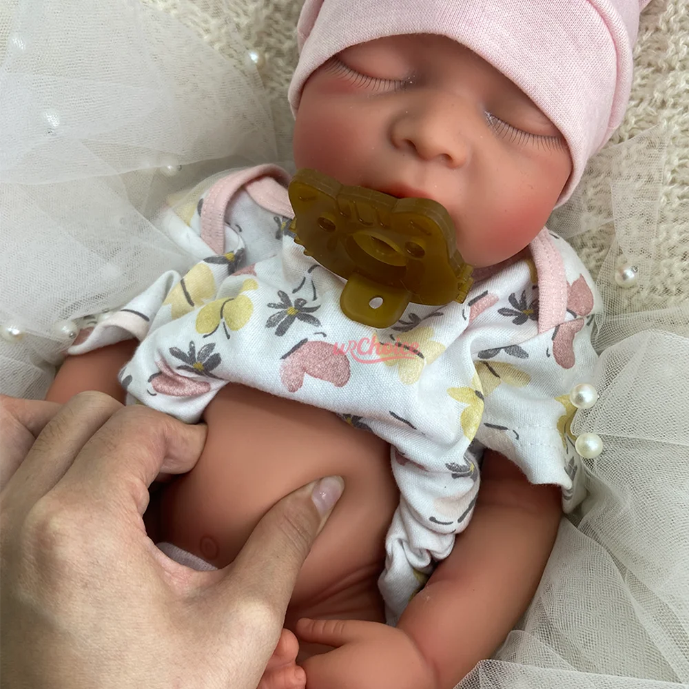ตุ๊กตาเด็กทารกเหมือนจริงขนาด 17 นิ้ว ทำจากซิลิโคน เปิดปากได้ ตุ๊กตาเด็กผู้หญิงเหมือนจริง ตุ๊กตาทารกแรกเกิดเหมือนจริง น่ารัก เหมาะสำหรับสะสม