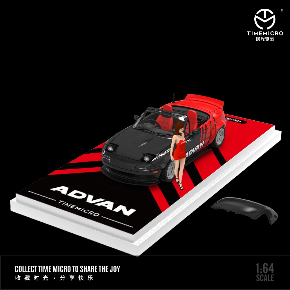 

TM TimeMicro 1:64 MX5 ADVAN HKS имитация модели автомобиля из сплава