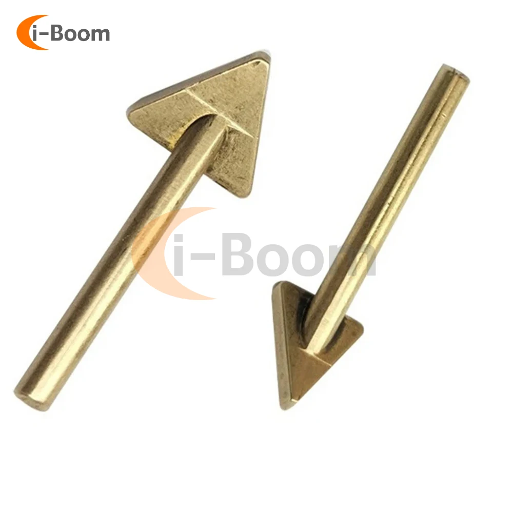 Triangle Soldering Iron Tip Copper Plastic Welding Machine Batch Welding Replacement Parts For 60w / 80w Welding Accessories