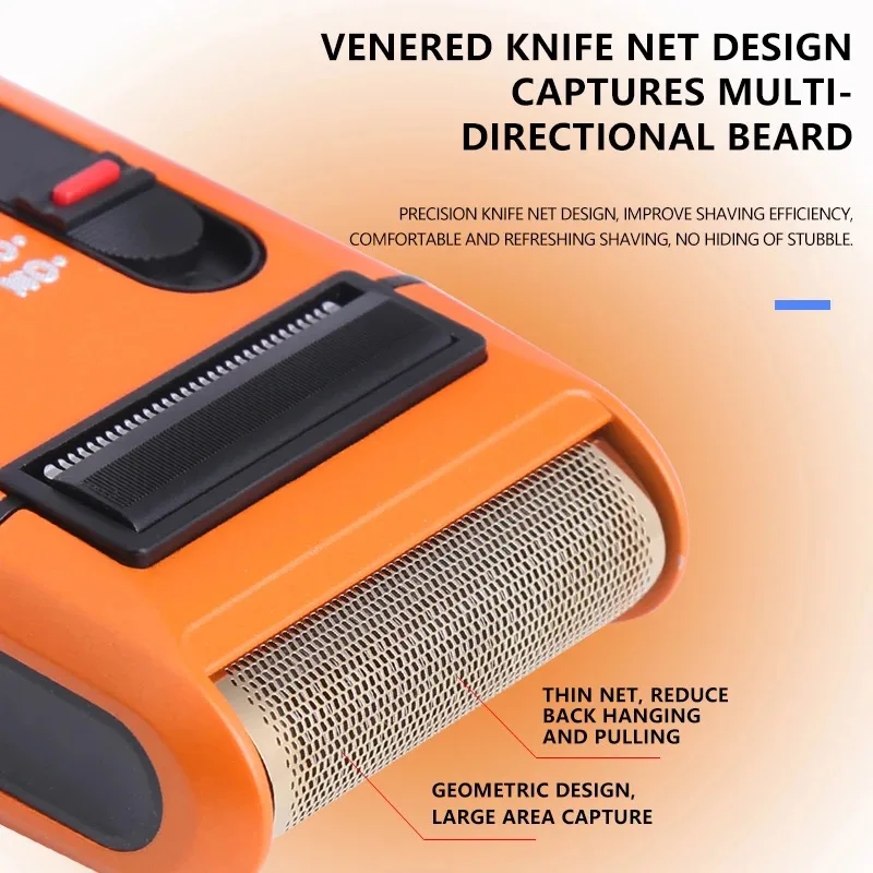 Kemei Retro Electric Razor for Men Mens Rechargeable yandou Foil Shavers Travel Electric Shavers Beard Trimmer shaving Machine