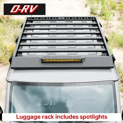 Car Luggage rack with spotlights Roof Rack Box Luggage Shelf For Suzuki Jimny 2019 2023 JB64 JB74W Carrier Accessories Exterior