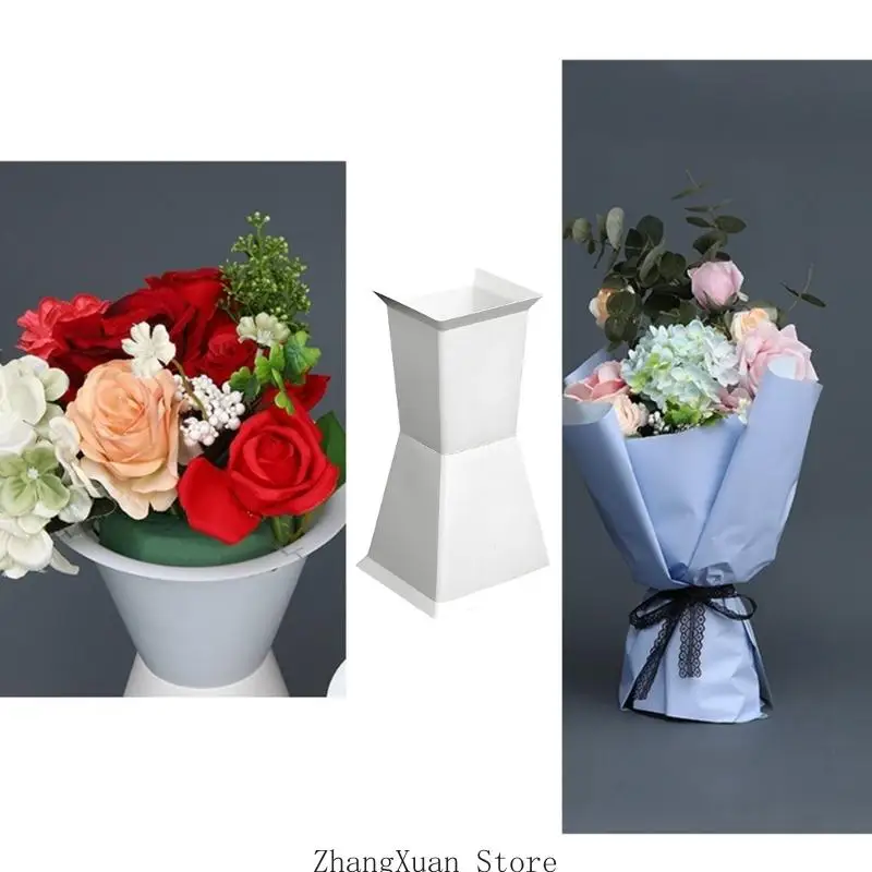 Eleganter Blumenständer aus Kunststoff, perfekt für Hochzeiten und Geburtstage 3XUF – Detail 4
