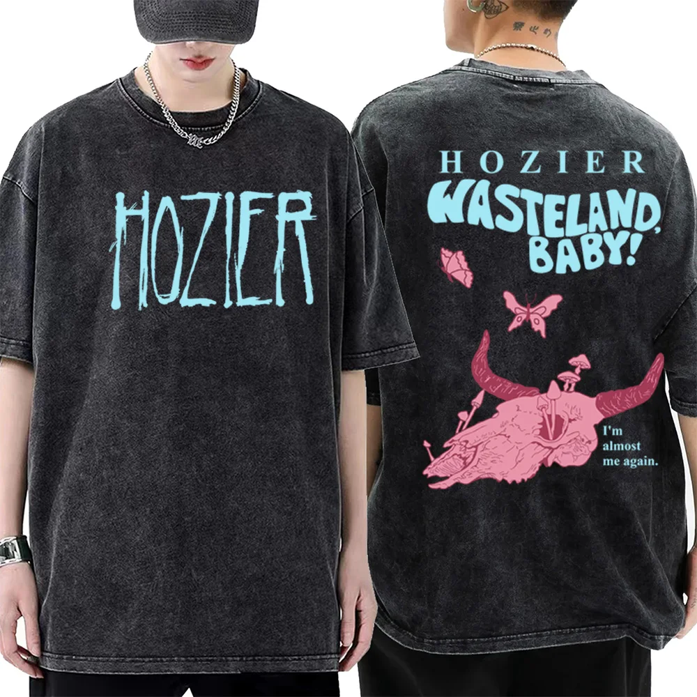 I'm Almost Me Again Hozier Unreal Unearth T-Shirt Vintage Washed Oversized Y2K Women Harajuku Shirts