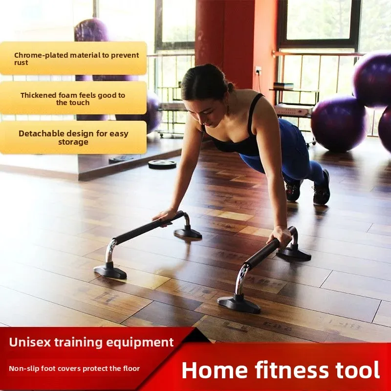 Men’s Solid Wood Russian Support Stands, Multifunctional Portable Push-Up Frame for Inverted Training and Chest Muscle Exercise