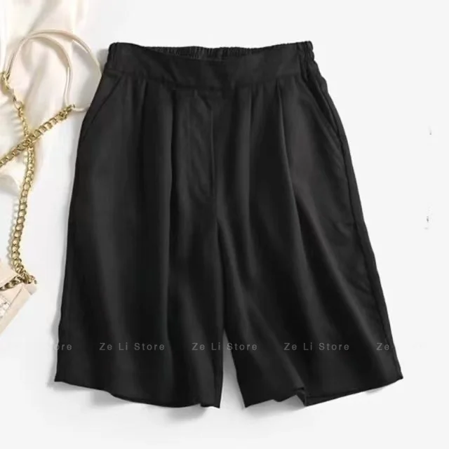 New Summer Women's Five-point Shorts: Korean Style, Fashionable, Loose Fit, Versatile, Slimming, Casual Cotton Linen Pants