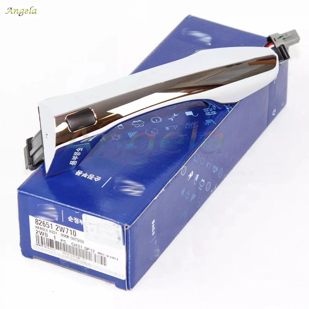 

New Front Outside Door Handle Chrome Driver Side Left OEM SANTA FE 2013-2018 826512W710