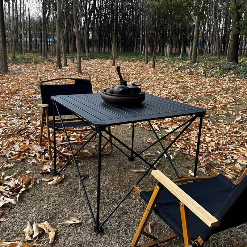 Outdoor Aluminum Camping Table Multi Function Lightweight Camping Table Portable Tourist Folding Silla De Playa Outdoor Table