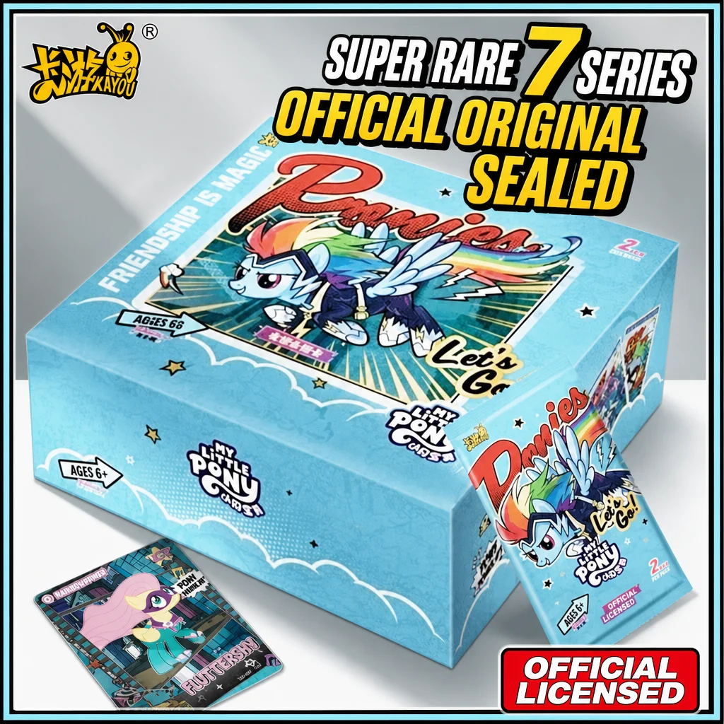 Kayou Official My Little Pony Friendship Forever Trading Cards Wave 7 Fun Shadow Pack Full Box Authentic Collectible Card Game