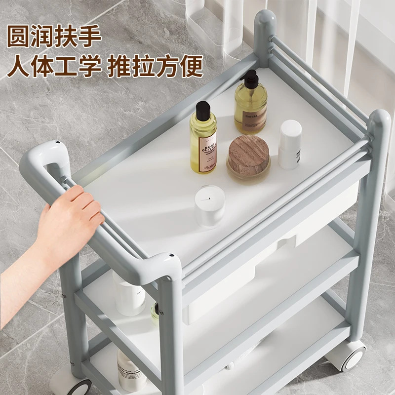 Lash Spa Tattoo Salon Trolley Hair Barber Cosmetic Rolling Salon Trolley Nails Ake Up Wozek Narzedziowy Beauty Furniture WKST