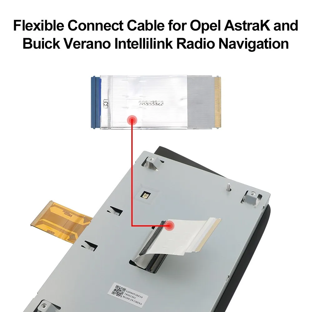 Image of Verbindungskabel für Opel Astra K und Buick Verano Intellilink Navigation LQ080Y5DZ06 LQ080Y5DZ09 LQ080Y5DZ10