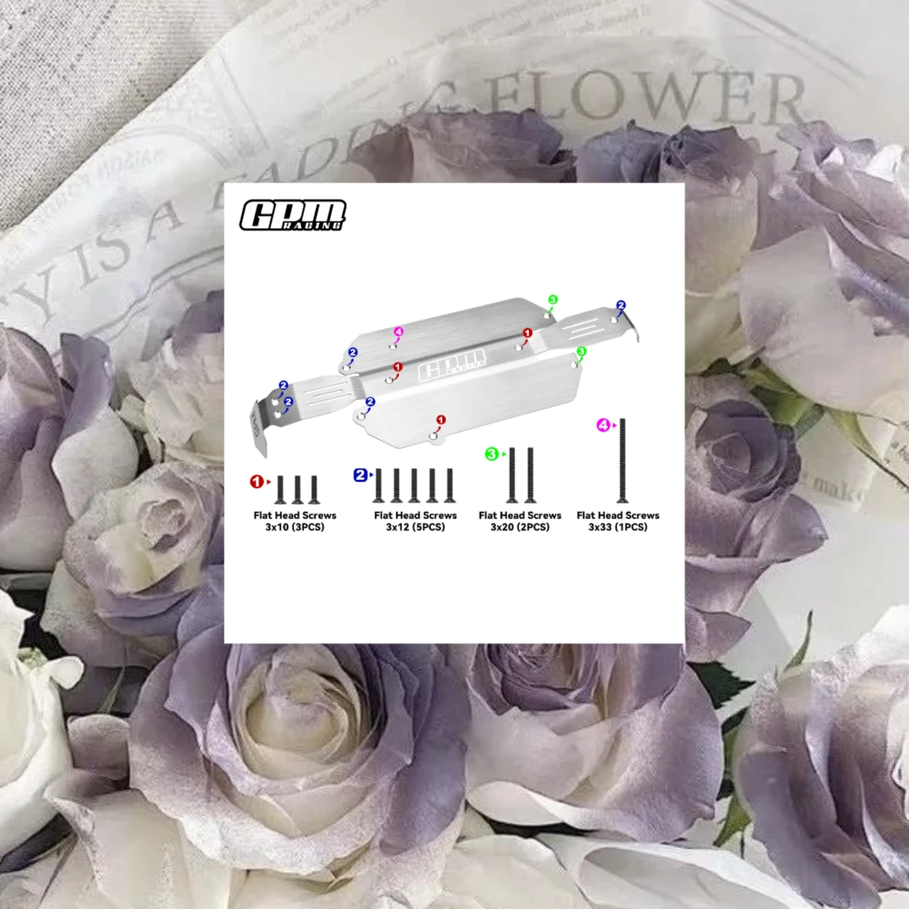 

GPM Stainless Steel Chassis Skid Kit For TRAXXAS Mini Slash