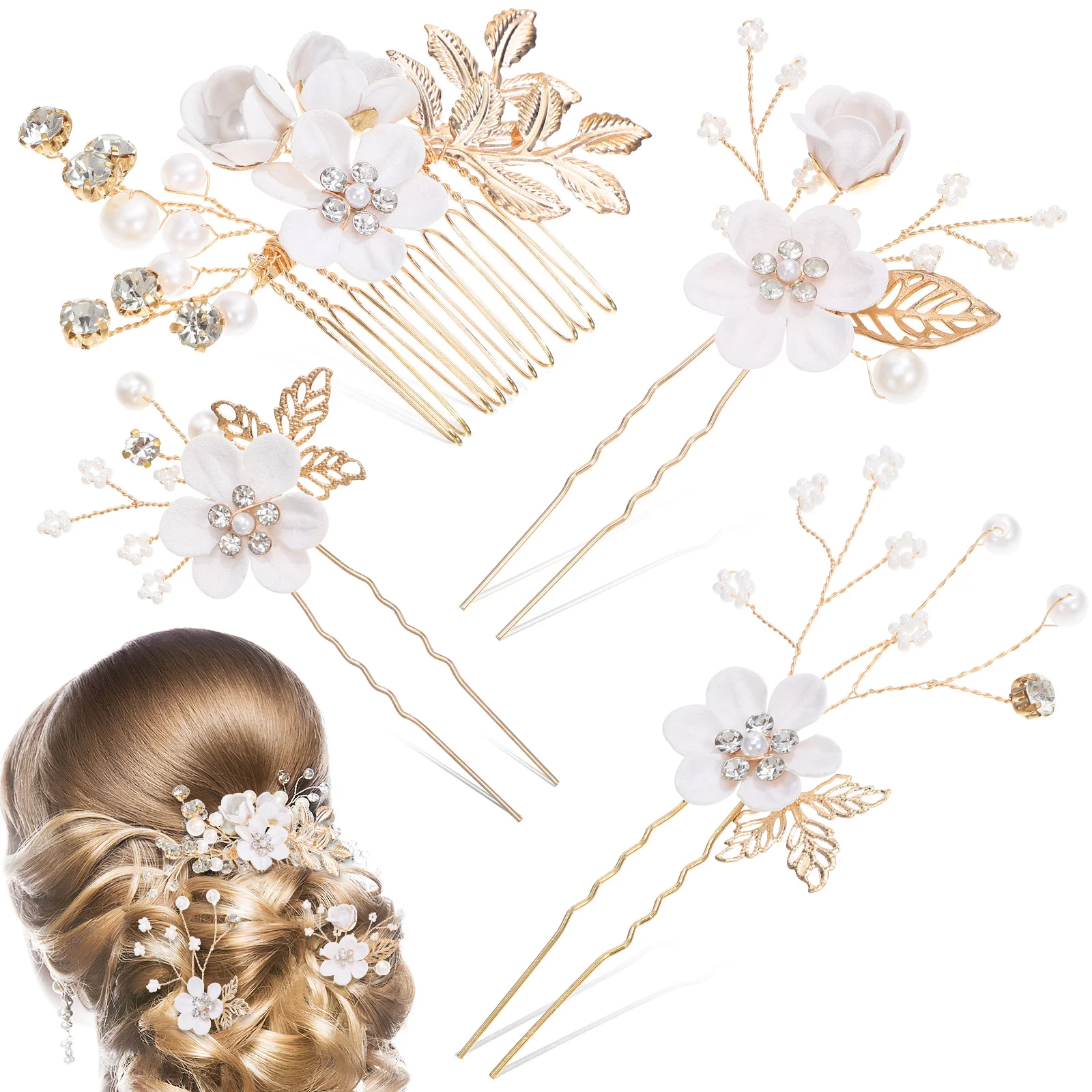 

Свадебные аксессуары для волос, заколки для волос для свадьбы, цветочные аксессуары, расчески, украшения, заколки с цветами, прическа для подружки невесты