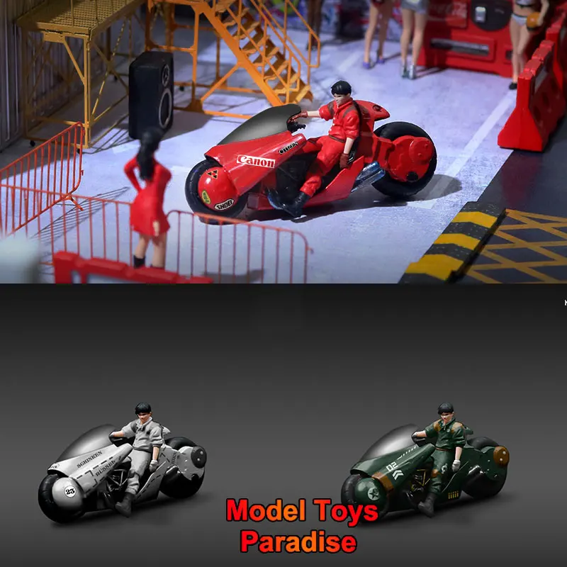 MoreArt 1/64 Collectible Toys Mini AKIRA Motorcycle Limited Edition Locomotive 2.4 CM Men Soldier Action Figure Model Fans Gifts