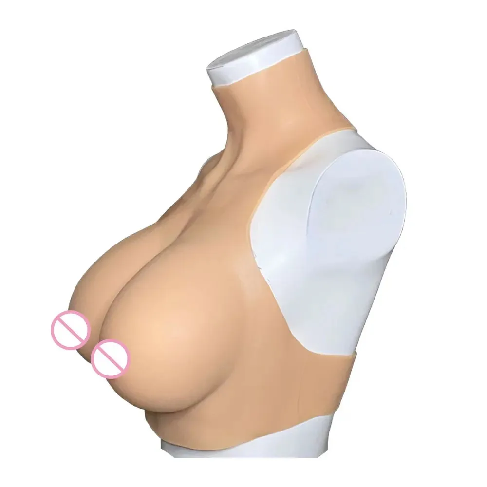 Realistic Silicone Breast Forms Fake Boobs Tits With Nipple Pink Areola For Transgender Cosplay Sissy Crossdresser Drag Queen