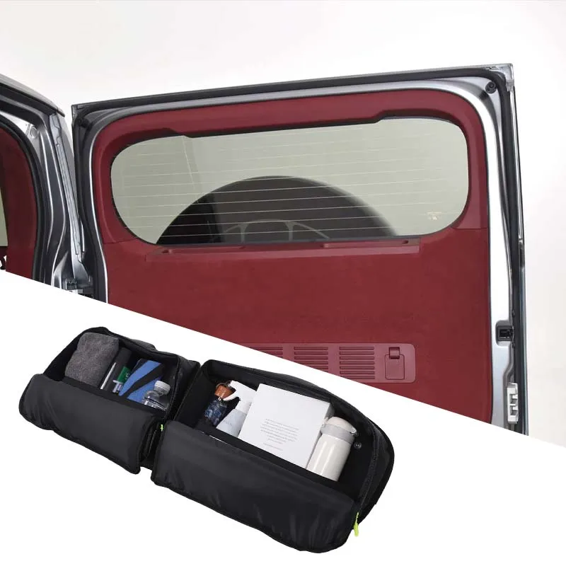 Used for Great Wall Tank 700 car rear tailgate side window storage bag, carbon fiber pattern, auto parts, Oxford cloth material