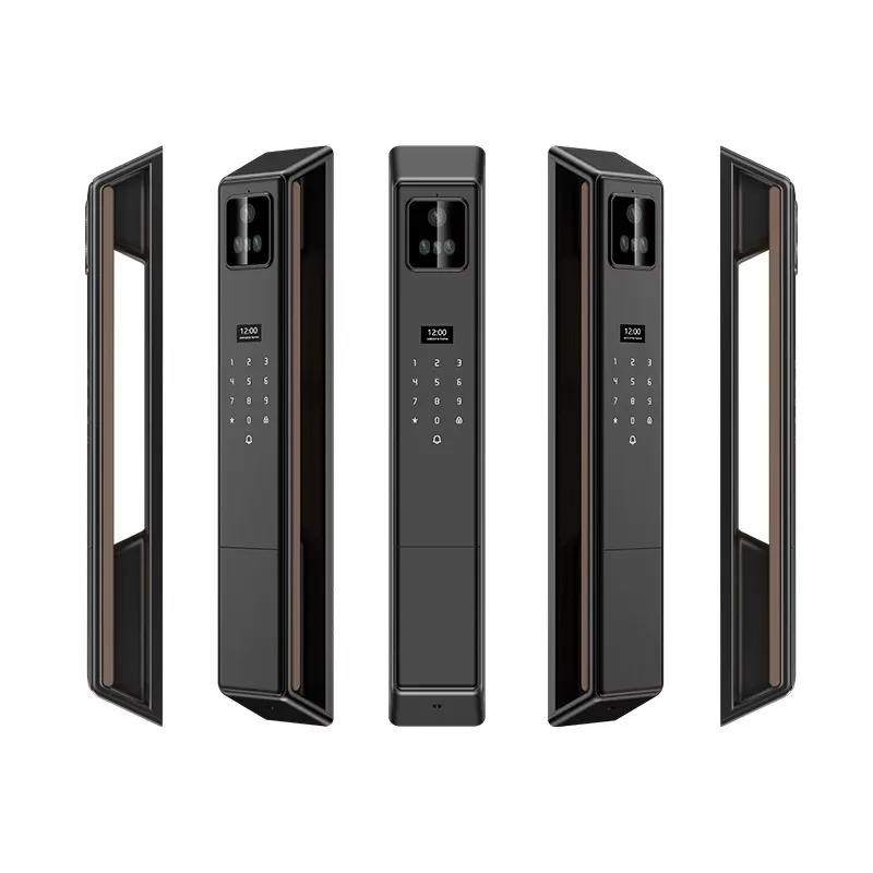 

3D Facial Recognition Security Automatic Tuya Aluminium Door Fingerprint Smart Lock With Camera And Doorbell