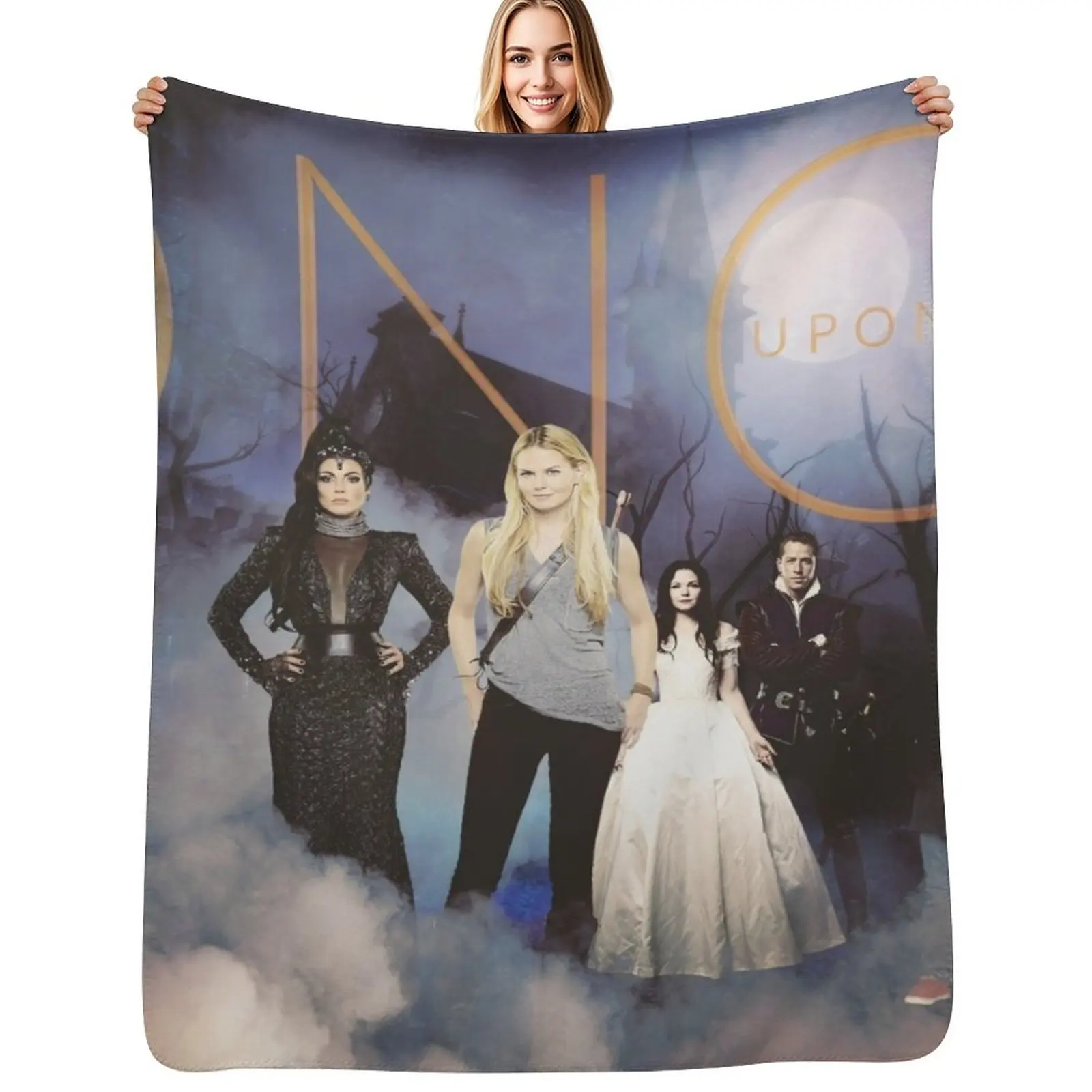 

Once Upon A Time Throw Blanket Cozy Light Blanket for Travel Camping Picnic
