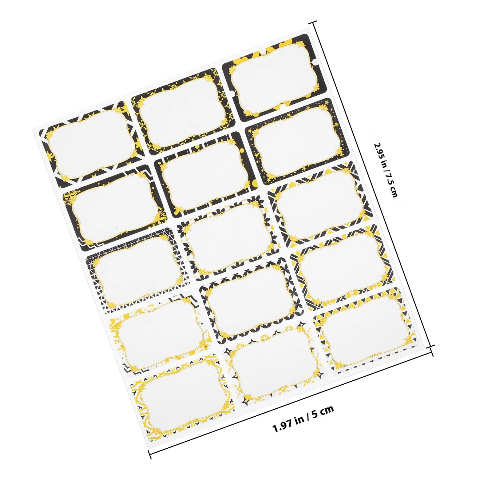 ป้ายชื่อสีสันสดใส 23 แผ่น สติ๊กเกอร์กาว ทนทาน ง่ายต่อการลอกและติดสำหรับอุปกรณ์การเรียน อุปกรณ์สำนักงาน