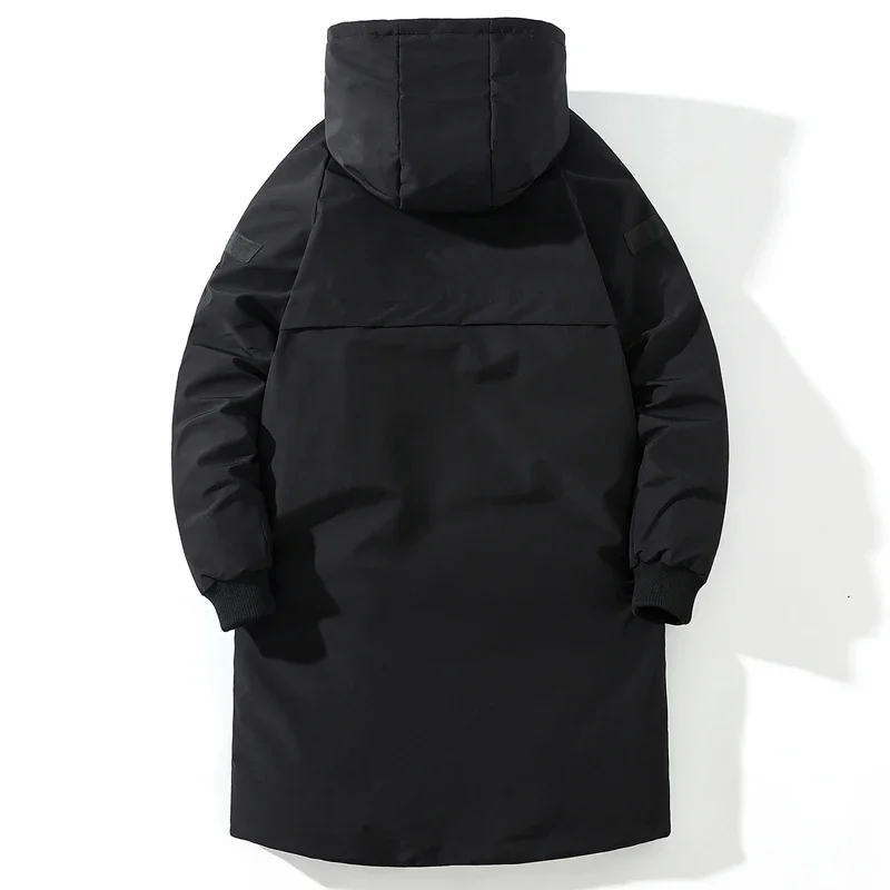 ใหม่ชายเสื้อฤดูหนาวฝ้ายเบาะแจ็คเก็ต Hooded Oversize Man Parkas Outerwear แฟชั่นหลวมหนาเสื้อ