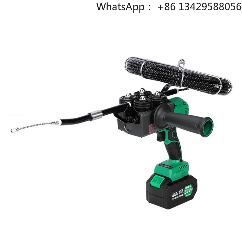 88VF Portable Threading Machine Power Pipe Threader Electric Stringing Machine Automatic Wire Reel Machine Coil Winding Tools