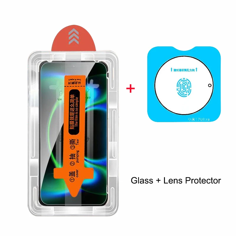 

Защитные пленки для экрана Xiaomi 17 Ultra от Leica, закаленное стекло, полное покрытие, пленка для объектива камеры для Mi17Ultra, простая установка