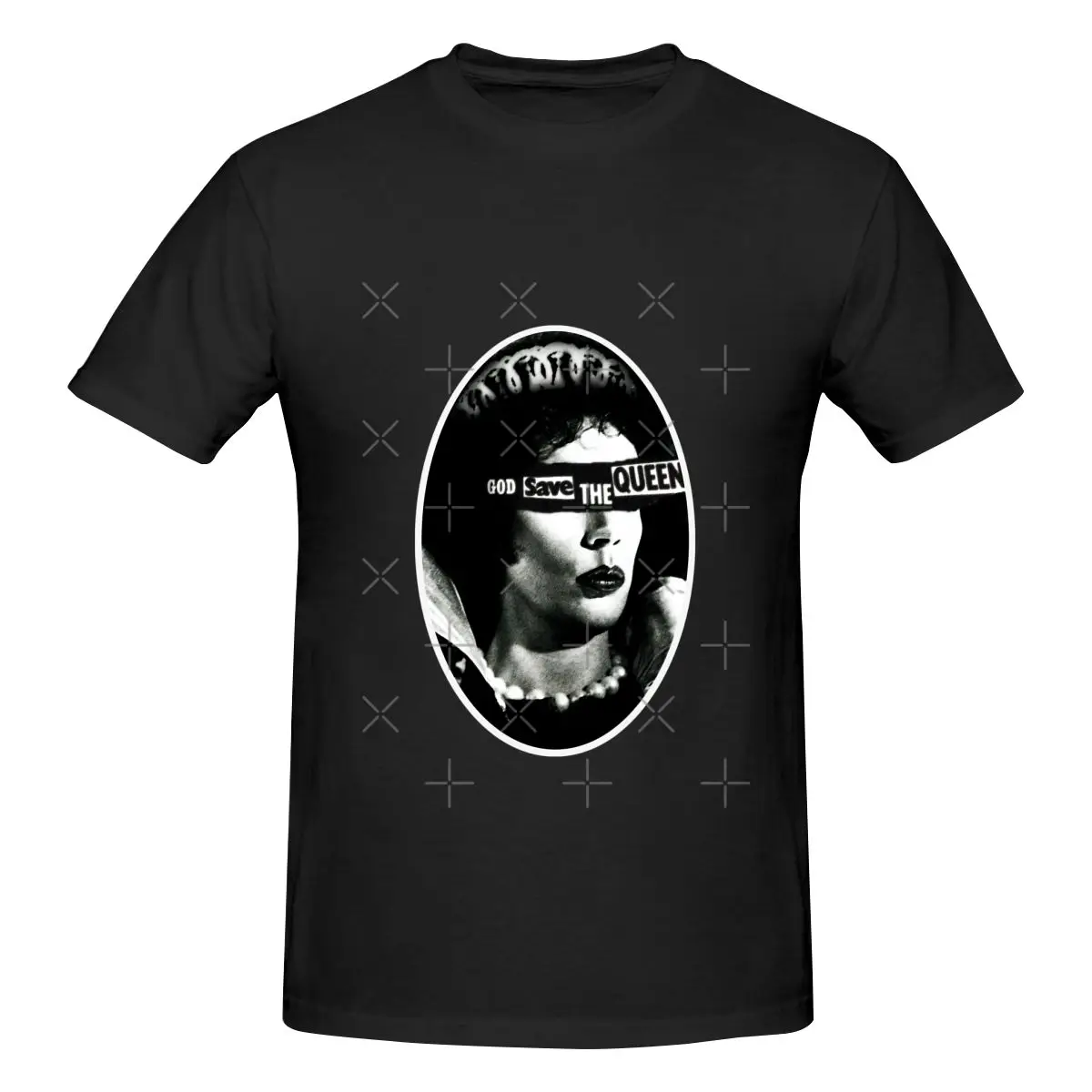 Funny God Save The Queen Frank-N-Furter Men's T-shirt Printed Tops are loose and slim fit Women's T-shirts