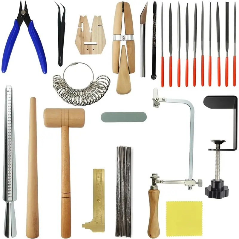 

A93Z Ring Making Kit With 16-Piece Jewelers Tools Jewelers Saw And Jewelry Tools For Jewelry Making, For Jewelers And Jewelry