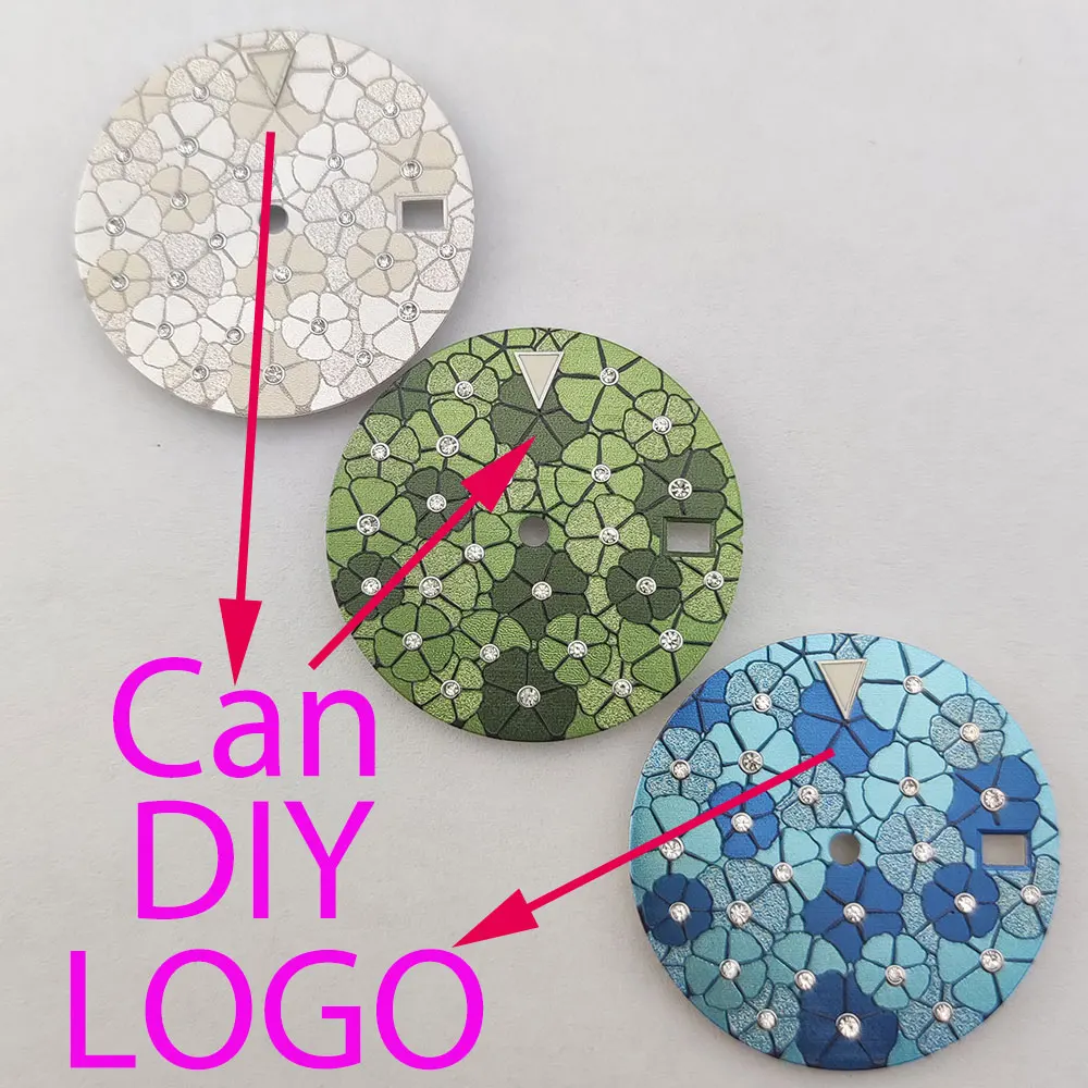 

28.5mm watch dial Inset Watch dial for men and women's watch modification accessories, suitable for NH35/NH36/4R/7S movement