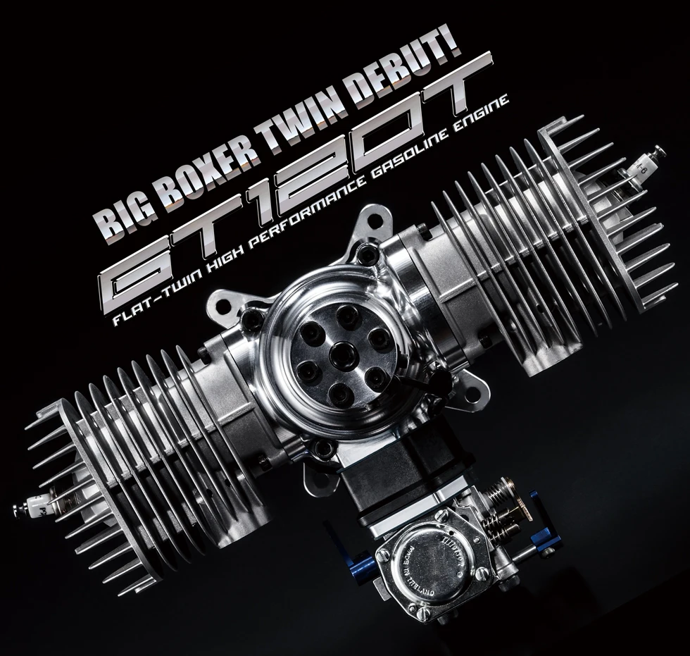 OS GT120T 120cc 2-Stroke Twin Gas Engine, Ultimate Power for Competition Scale