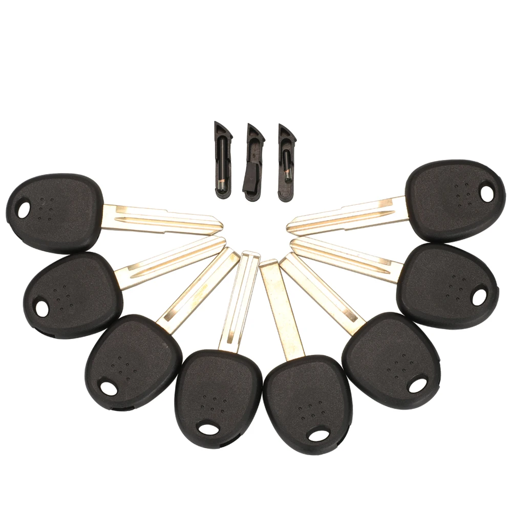 

jingyuqin 10P Blank Car Transponder Key For Hyundai Accent Sonata NF Elantra Accent Coupe Getz H-1 Lavita TiburonTucson Verna