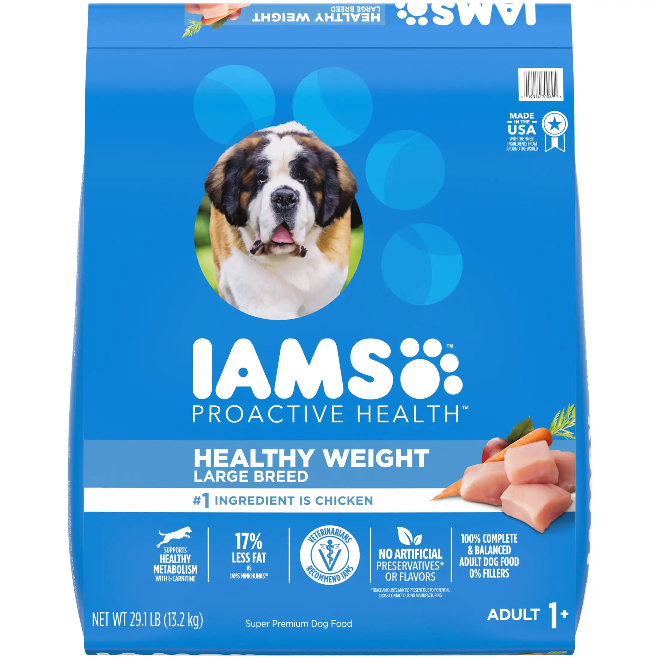

Iams Proactive Healthy Weight Chicken Dry Dog Food, 29.1 lb Bag