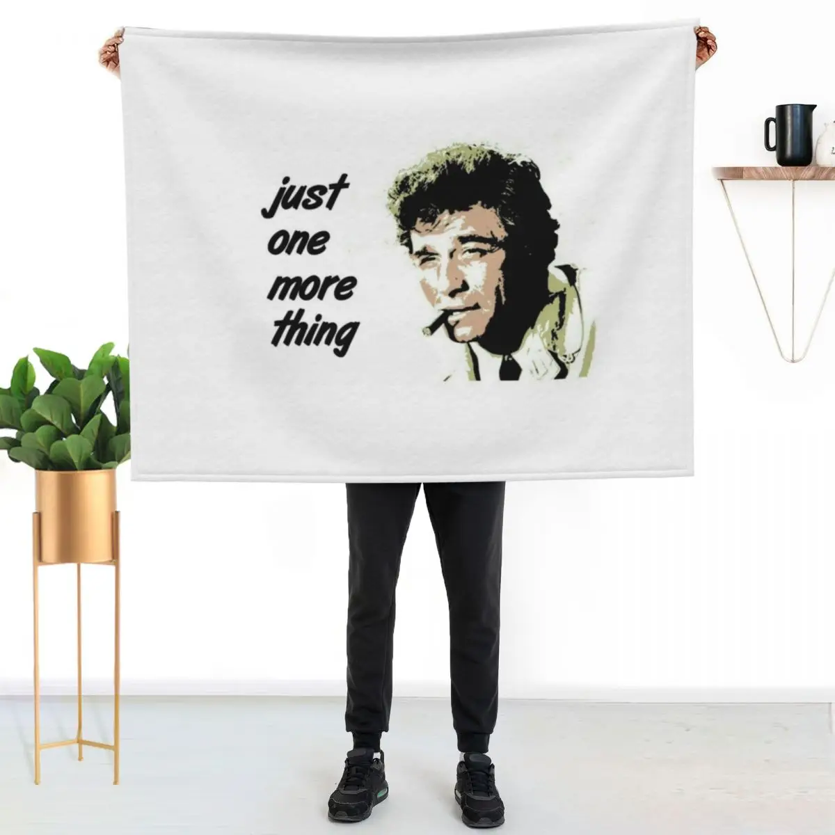 Columbo Throw Blanket Luxury Designer Cute valentine gift ideas Stuffeds funny gift Bed linens Blankets