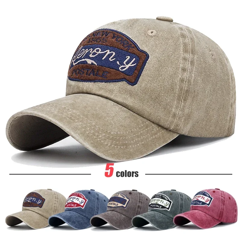 New Coated Cotton Washed Old Baseball Cap For Young Men and Women Cotton Brushed Sun Hat