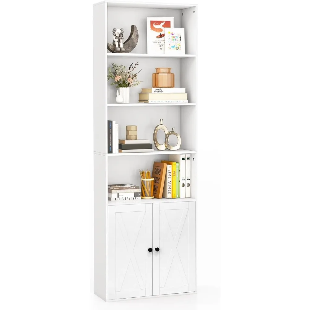 Tall Bookcase with Doors, Farmhouse 71