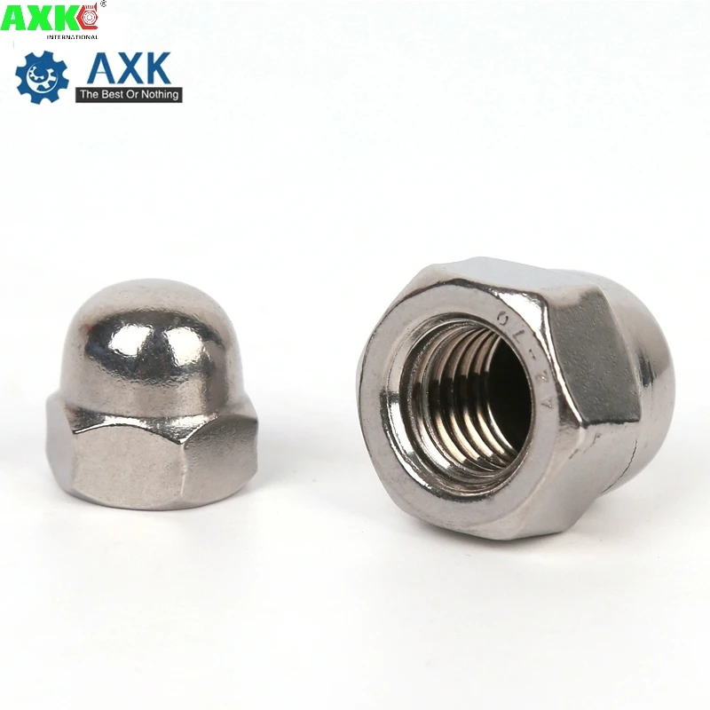 DIN1587 M3 M4 M5 M6 M8 304 Stainless Steel Nuts Decorative Head Bolted Cover Semicircle Acorn Nut SUS304 3MM nut cap