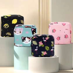 Girls Diaper Sanitary Napkin Storage Bag Nylon Sanitary Pads Package Bags Coin Purse Jewelry Organizer Credit Card Pouch Case