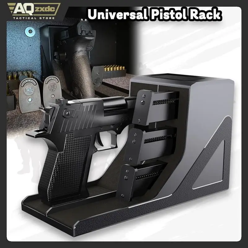 

Universal Pistol Rack-Handgun Rack Pistol Holder for Gun Safe Gun Holder Protective Pistol Stand Gun Storage Fit Most Handguns