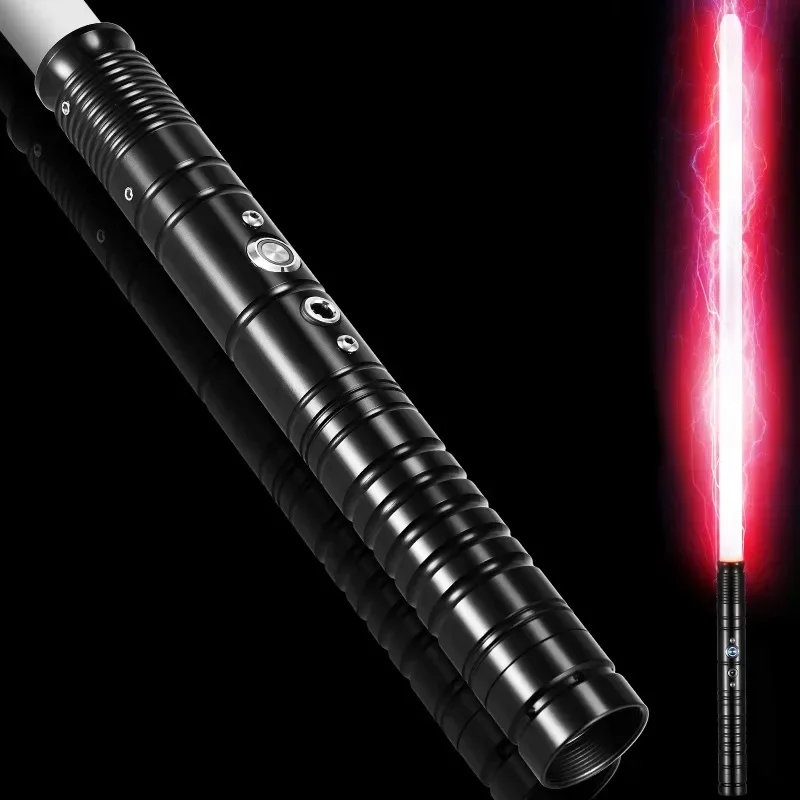 cool stuff gift set:80cm metal laser sword toys for kids,color change light stick retractable 2-in-1 rgb lightsaber,pixel saber