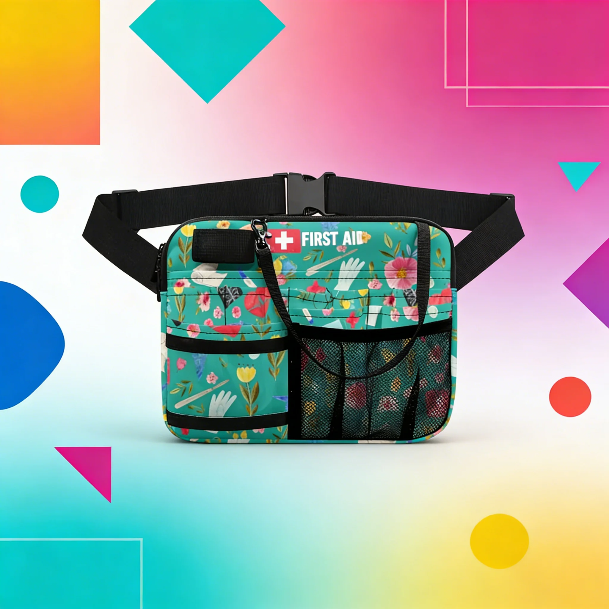 

Светящаяся в темноте радужная поясная сумка для медсестер, сумка для ночного дежурства, медицинская поясная сумка