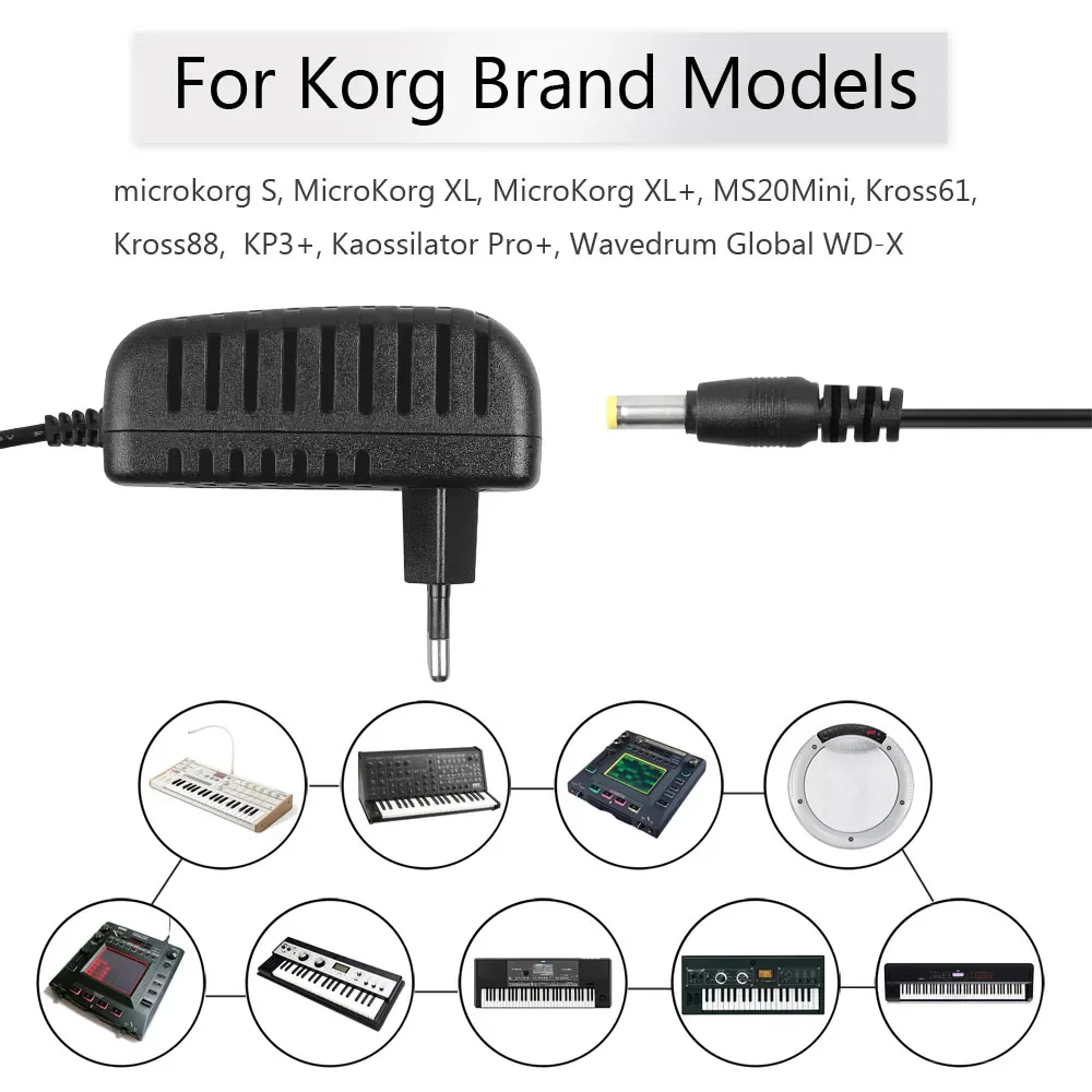 9V AC Power Supply Adapter Mains for Korg Monologue KA350 Volca Series Charger For Keyboard Instrument Accessories