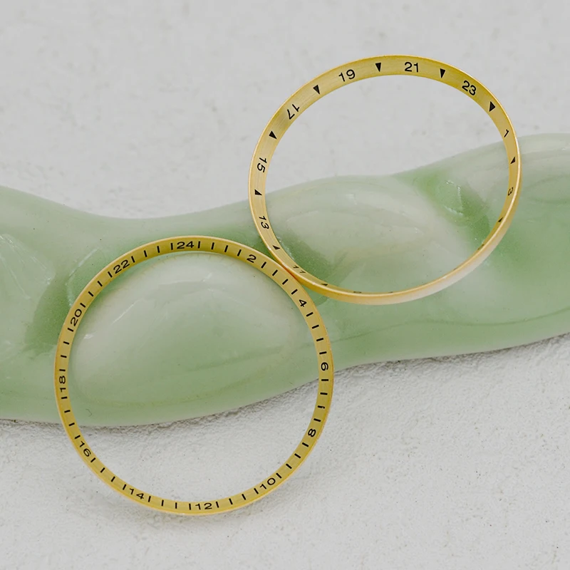 

24-Hour Scale Bezel Ring with Built-in Replacement Ring Compatible with SKX007/SKX009 SRPD NH35/NH36 Diver's Watch Inner Bezel