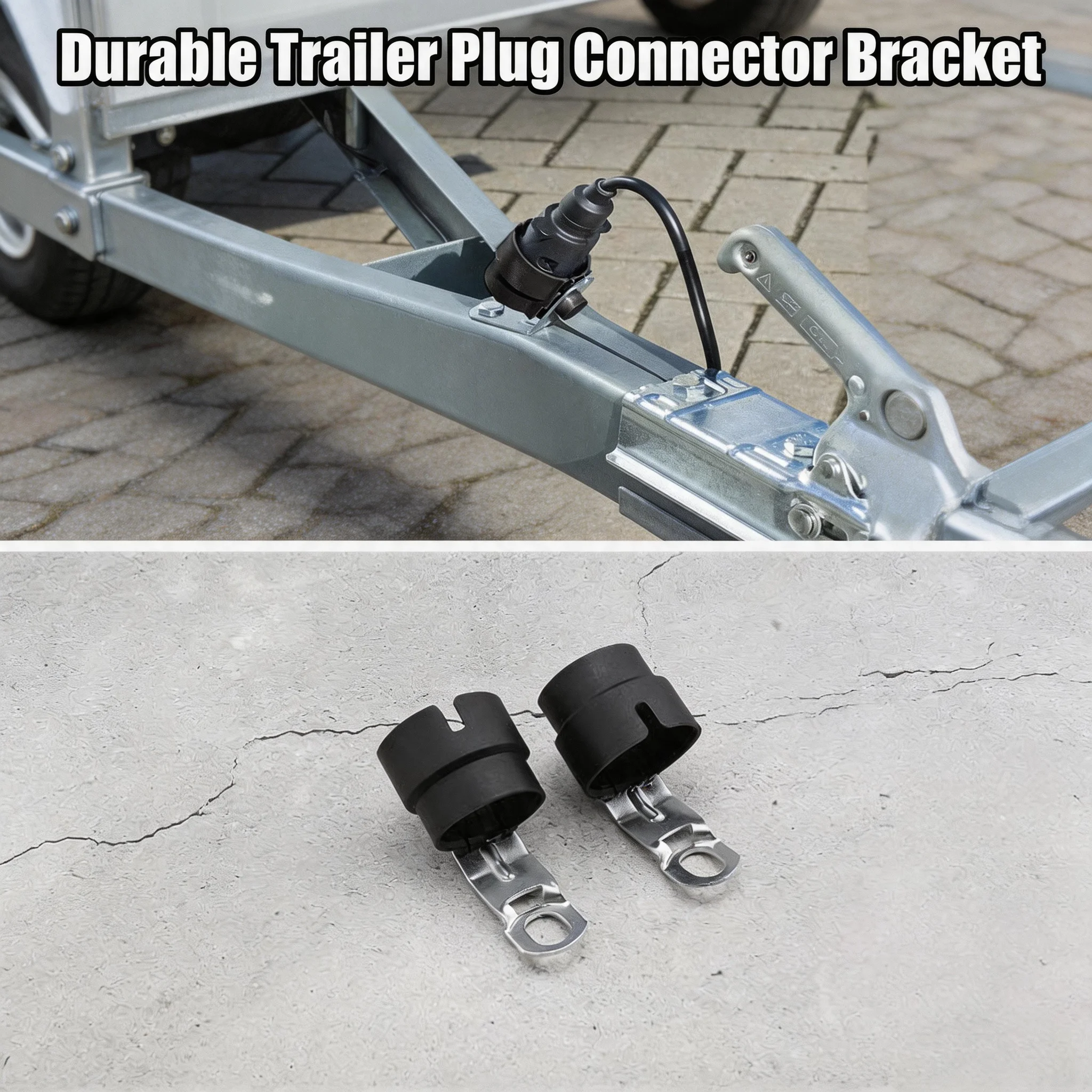Easy Install Secure Trailer Connector Holder 7-pin Plug 13 Pin Socket Holder Circular Parking Cover Anti Fouling Adapter
