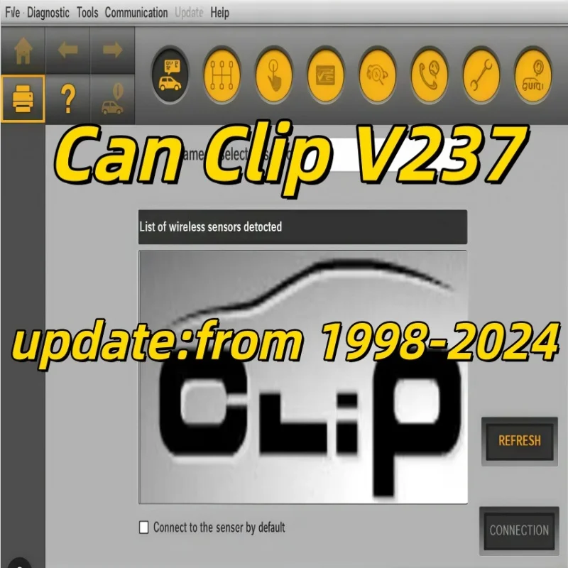 Image of Neueste Auto-Diagnosesoftware Can Clip V237 mit Crack-freiem Keygen für Renault OBD2-Diagnose-Pin-Extraktor, aktualisiert für Fahrzeuge der Baujahre 1998-2024